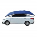 400*215CM Car Umbrella Tent Sun Shade Cover Portable Semi Automatic Outdoor