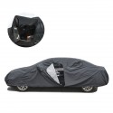 490cm XL 2-layer Sedan Full Car Cover Waterproof Dustproof Rainproof And Cotton Jersey With 6 Reflective Strips