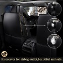 5 Seat Cover Cushion Set 6D Surround Breathable Luxury Car Seat Protector