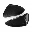 ABS Carbon Fiber Color Replacement Rear View Car Side Mirror Cover Caps Fit For VW Golf MK7 MK7.5 GTI R