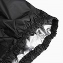 Black Full Car Cover Waterproof Sun Rain Heat Dust UV Resistant Protection 190T