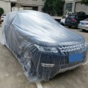 Car Disposable Plastic Cover Waterproof Transparent Dustproof Rian Cover Clear