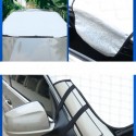 Car Snow Cover Windshield Sun Shade Wind Frost Protector w/ 3 Magnet Magnetic