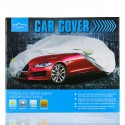 Car Cover Outdoor Sedan Cover Waterproof Windproof All Weather Scratch Resistant Outdoor UV Protection with Adjustable Buckle Straps