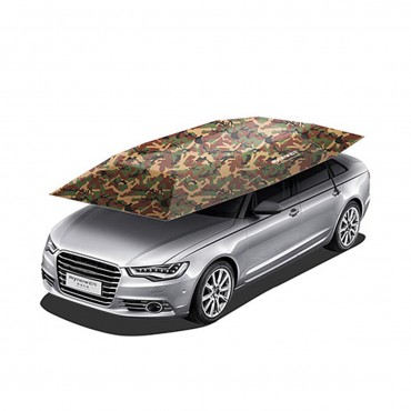 Portable Semi-auto Outdoor Car Umbrella Sunshade Roof Cover Tent Protection