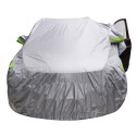 Universal SUV Full Car Cover Outdoor Waterproof Sun Rain Snow Protection UV Auto Case Cover Umbrella Silver