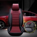 1 Pcs Universal PU Leather Car Seat Covers Cushions Front Stitching Seat Protector