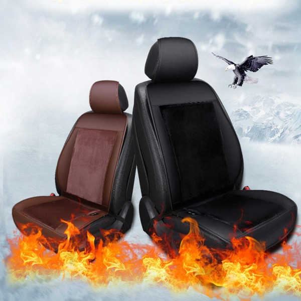 12V 24V Heated Car Seat Cushion Cover Seat Heater Warmer Winter Cushion