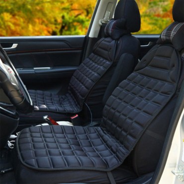 12V 30W Polyester Car Front Seat Heated Cushion Seat Warmer Winter Household Cover Electric Mat