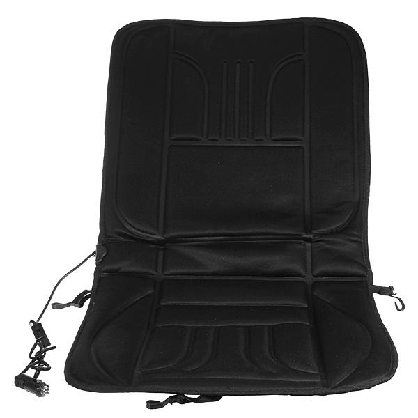 12V Car Van Auto Heated Padded Pad Hot Seat Heated Cushion Cover Warmer Winter Black