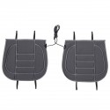 12V Double Car Front Seat Heated Cushion Seat Warmer Winter Household Cover Electric Mat