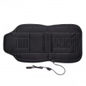 12V Polyester Black Car Seat Heated Cushion Seat Warmer Winter Household Cover Electric Heating Mat