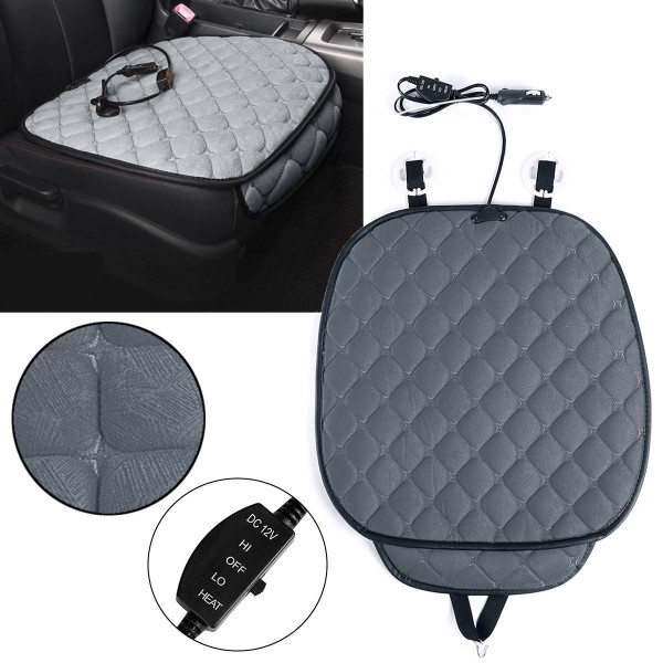 12V Polyester Fiber Car Heated Seat Cushion Seat Warmer Winter Household Cover Electric Heating Mat