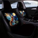 1PC Left/Right Heating 3D Moon & Wolf Printing Seat Covers Full Seat Pad Protect Car Heated Cushion