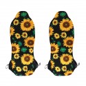 2PCS Auto Car Seat Covers Front Full Sunflower Universal Fit Elastic Protector
