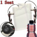 2pcs Adjustable Universal Car Heated Seat Heater Pads Carbon Fiber For 1 Seat with Round Switch