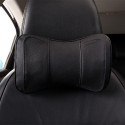 2pcs Leather Double Layer Car Autos Seat Headrest Neck Rest Pillow Cushion