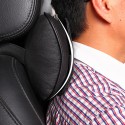 2pcs Leather Double Layer Car Autos Seat Headrest Neck Rest Pillow Cushion