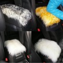 30cmx15cm Sheepskin Car Central Arm Rest Box Cushion Universal