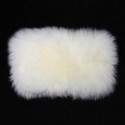 30cmx15cm Sheepskin Car Central Arm Rest Box Cushion Universal