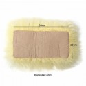 30cmx15cm Sheepskin Car Central Arm Rest Box Cushion Universal