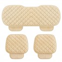 3PCS Universal Seat Covers Thicken Cushion Front Rear Protector Nonslip