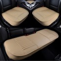 3pcs Car Front Rear Seat Cover Breathable PU Leather Bamboo Charcoal Pad Mat Car Seat cushion