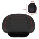 49x52cm PU Leather Car Seat Cushion Breathable Cover Chair Protector Mat Universal Black