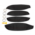 4Pcs PU Leather Car Door Arm Rest Surface Covers Trim Cushion for Nissan QASHQAI J10 2007-15