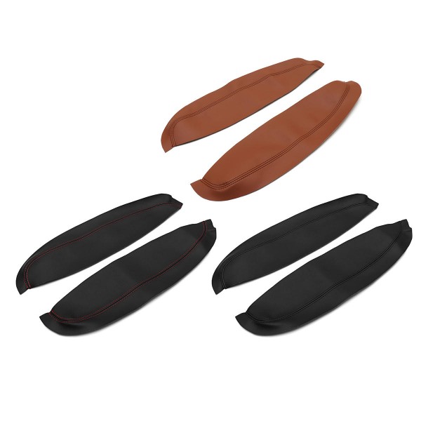 4Pcs PU Leather Car Door Arm Rest Surface Covers Trim Cushion for Nissan QASHQAI J10 2007-15