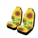 5PCS Car Seat Cover Sunflower Printed Front Seat Protective Mats Universal