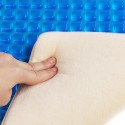 Blue Car Big Square Cooling Seat Cushion Gel Universal Chair Cover Pad Mat for Car Office