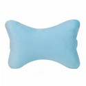 Car Head Rest Bone Shape Car Memory Pillow Cover Head Rest Cushion Blue Gray 28x19x8 cm