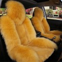 Car Seat Cover Wool Warm Universal Sheepskin Fur Front Seat Cushion Covers Auto