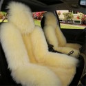 Car Seat Cover Wool Warm Universal Sheepskin Fur Front Seat Cushion Covers Auto