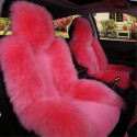 Car Seat Cover Wool Warm Universal Sheepskin Fur Front Seat Cushion Covers Auto