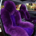 Car Seat Cover Wool Warm Universal Sheepskin Fur Front Seat Cushion Covers Auto