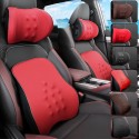 Car Seat Headrest Pillow Pad+Lumbar Pad Memory Foam Head Neck / Waist Cushion