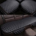 Car Seat Protector Car Full Set Cover Front + Rear PU Leather Cushion Pad Mat