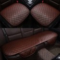 Car Seat Protector Car Full Set Cover Front + Rear PU Leather Cushion Pad Mat