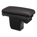 Leather Car Armrest Console Center Arm Rest Box Cover Cushion with Charger Port for Peugeot 2008 301 2017-2018/Citroen C3-XR