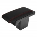 Leather Car Armrest Console Center Arm Rest Box Cover Cushion with Charger Port for Peugeot 2008 301 2017-2018/Citroen C3-XR