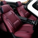 Leather Car Front Seat Cover Cushion Protector with Pillow Universal for Five Seats Car