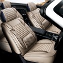 Leather Car Front Seat Cover Cushion Protector with Pillow Universal for Five Seats Car