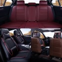 Leather Car Front Seat Cover Cushion Protector with Pillow Universal for Five Seats Car