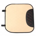 Leather Car Front Seat Cushion Covers Breathable Chair Protector Seat Pad Mat with Storage Bag
