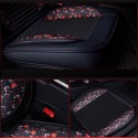 Leather Car Front and Back Seat Cover Cushion Protector with Pillow Universal for Five Seats Car