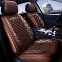 Leather Car Front and Back Seat Cover Cushion Protector with Pillow Universal for Five Seats Car