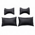 Leather Car Seat Cover 5-Seat SUV Car Seat Cushion Front & Rear Set