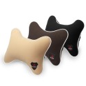 PP Cotton Bone Shape Car Headrest Pillow Cervical Safety Pillow Neck Support Covers Auto Accessories